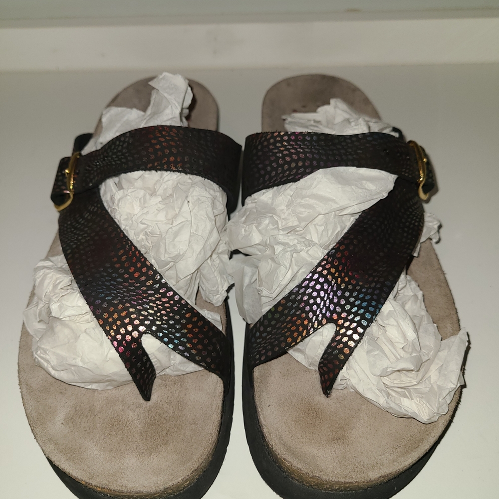 NWOT Mephisto Women's Multicolor Helen Sandals Size 40 EU Women 9/9.5 USA - Picture 3 of 11
